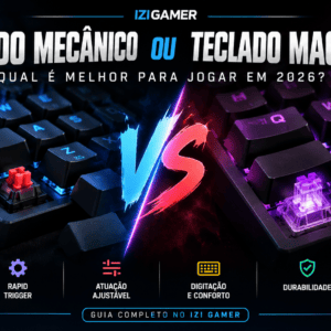 Teclado mecânico ou magnético: qual é melhor em 2026?