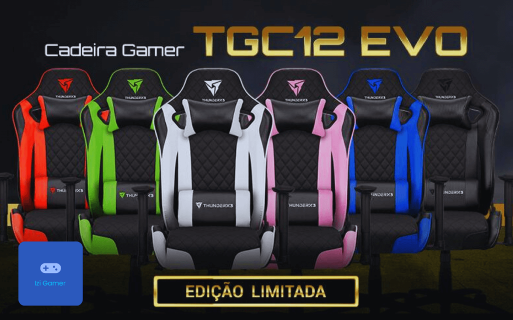 Cadeira Gamer TGC12 EVO Branca ThunderX3 2