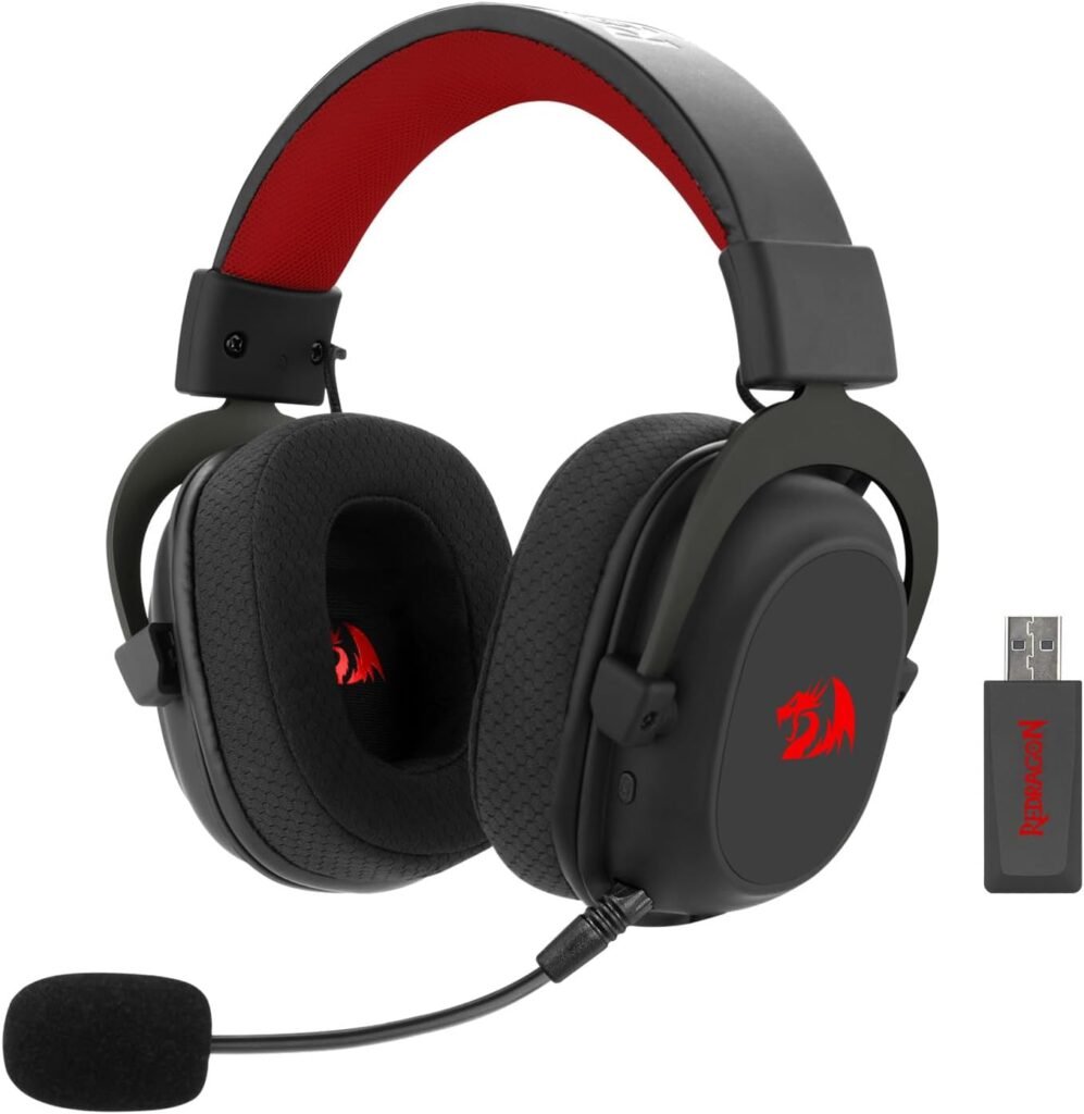 Headset Redragon Sem Fio Zeus Pro 7.1 H510 PRO