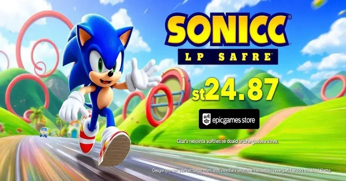 4 Jogos do Sonic a partir de R$ 24,87 na Epic Games