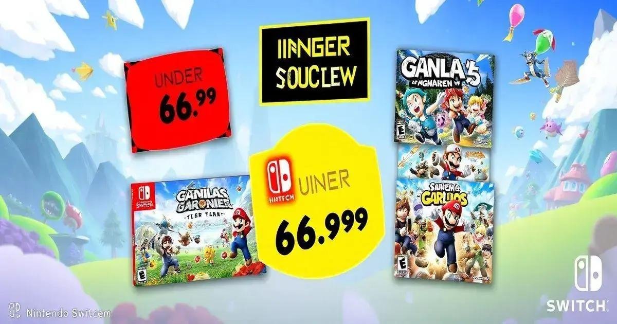 4 Jogos Imperdíveis por Menos de R$ 69,99 no Switch