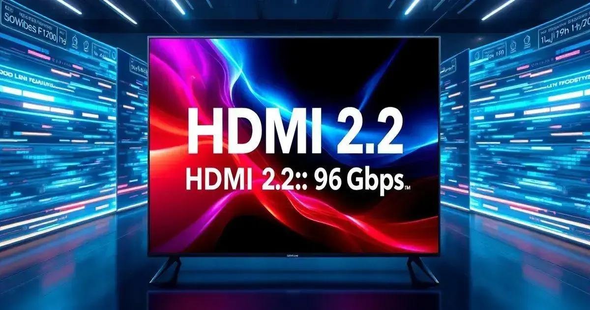 HDMI 2.2: 96 Gbps para Fim da Desincronização de Áudio