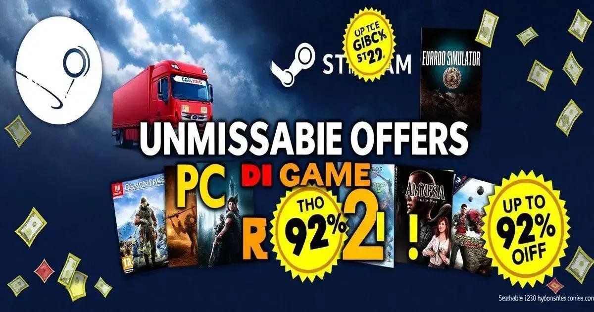 Ofertas Imperdíveis: Jogos de PC na Steam por Menos de R$ 20