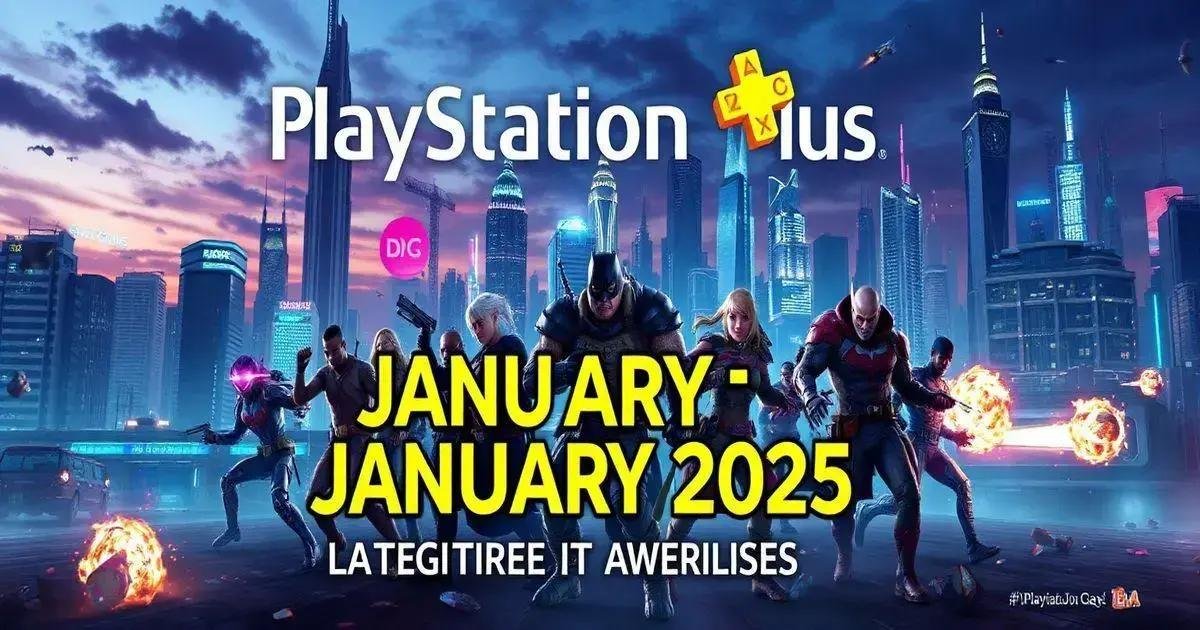 PlayStation Plus Janeiro 2025: Suicide Squad e Mais Jogos