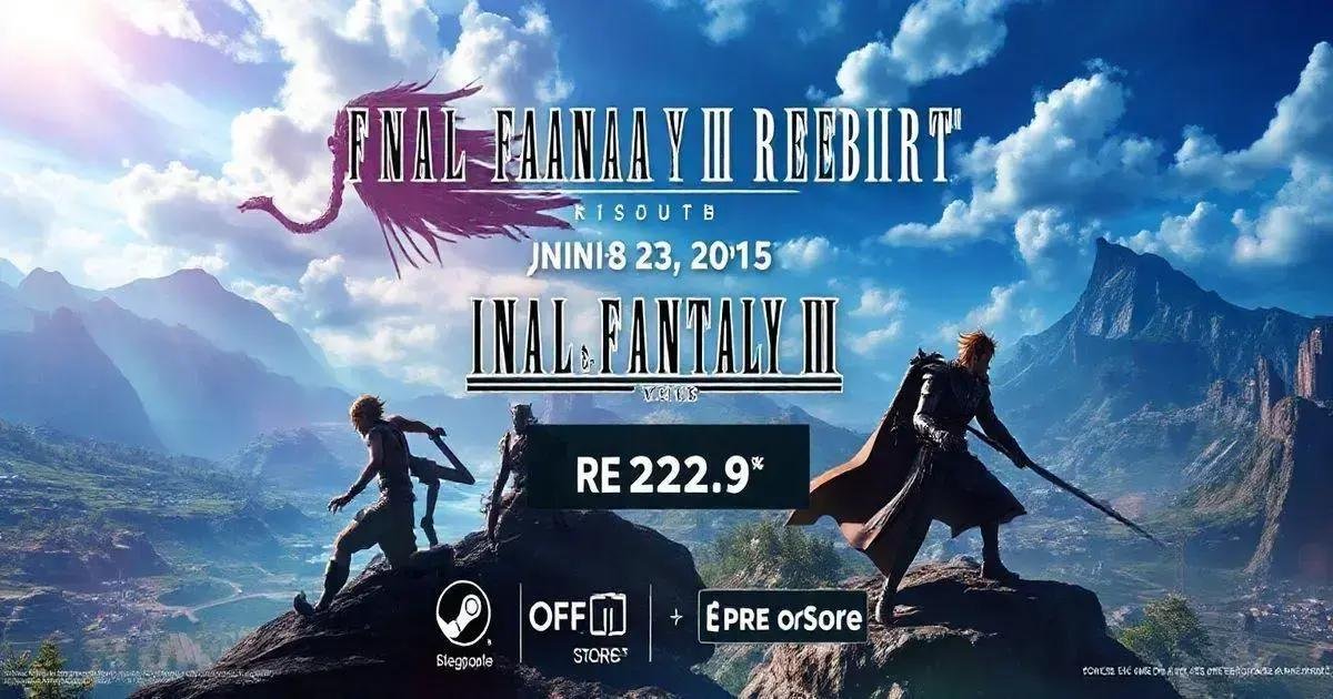 REQUISITOS PARA RODAR FINAL FANTASY VII REBIRTH NO PC