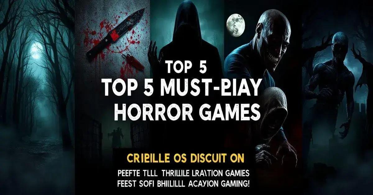 Top 5 Jogos de Terror Imperdíveis