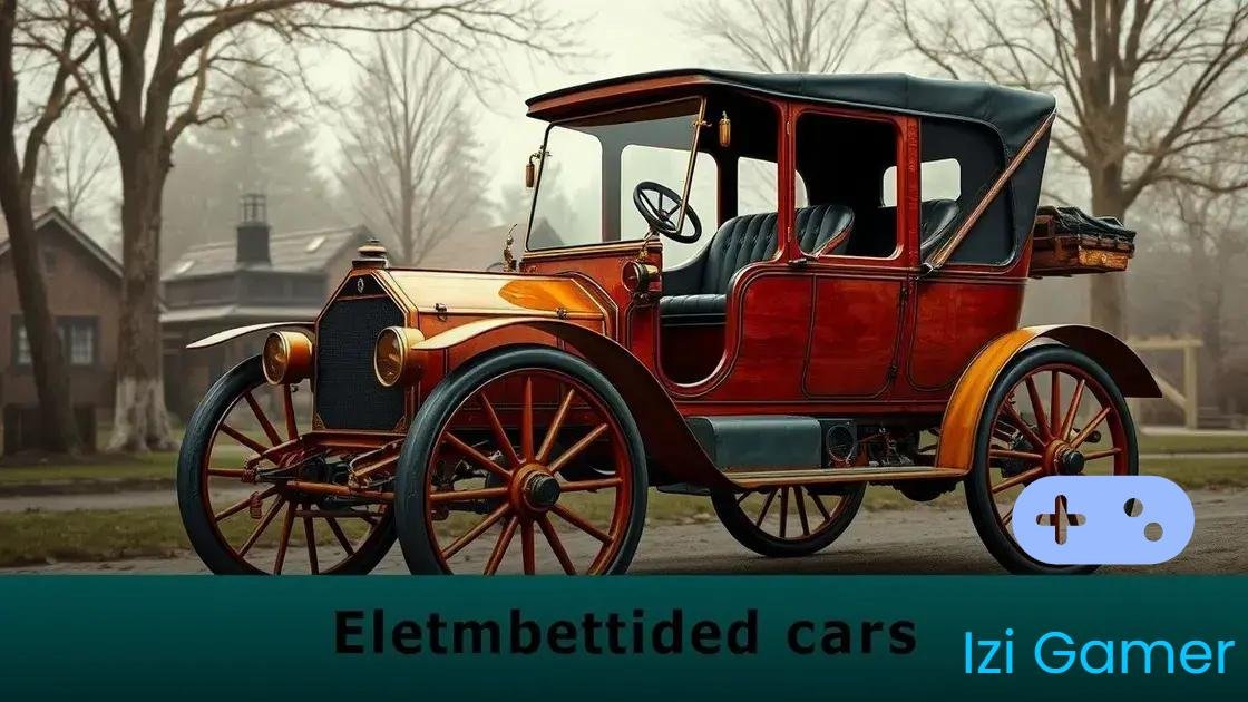 Descubra a fascinante história do primeiro carro elétrico do mundo