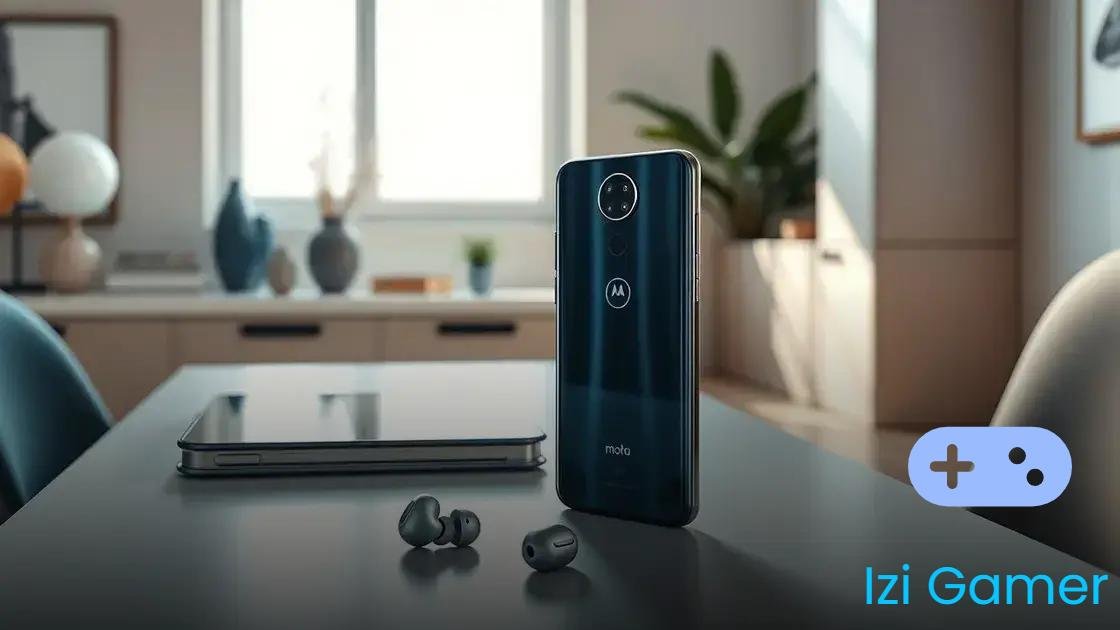 Moto G75: Cupom de R$ 680 e Moto Buds de brinde no Mercado Livre