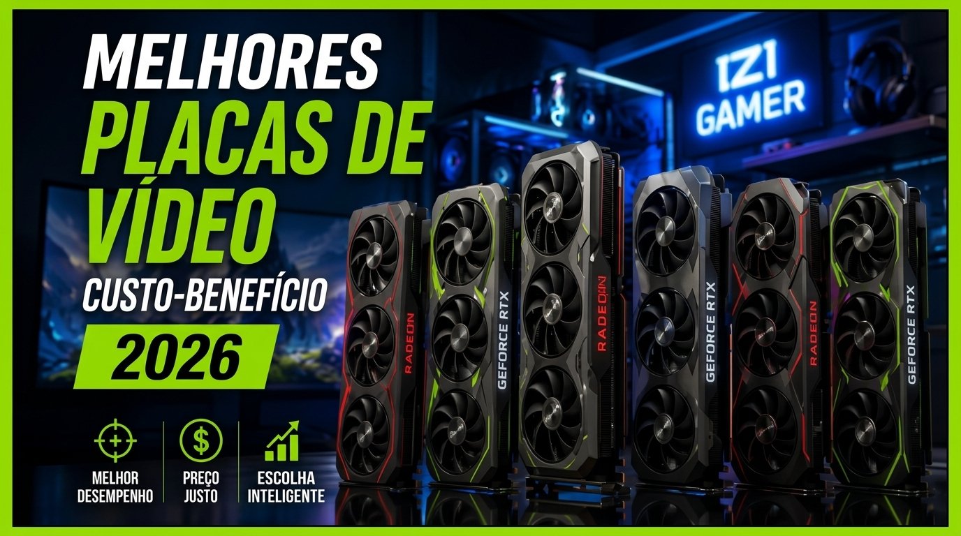 Melhores placas de vídeo custo-benefício em 2026 para PC gamer
