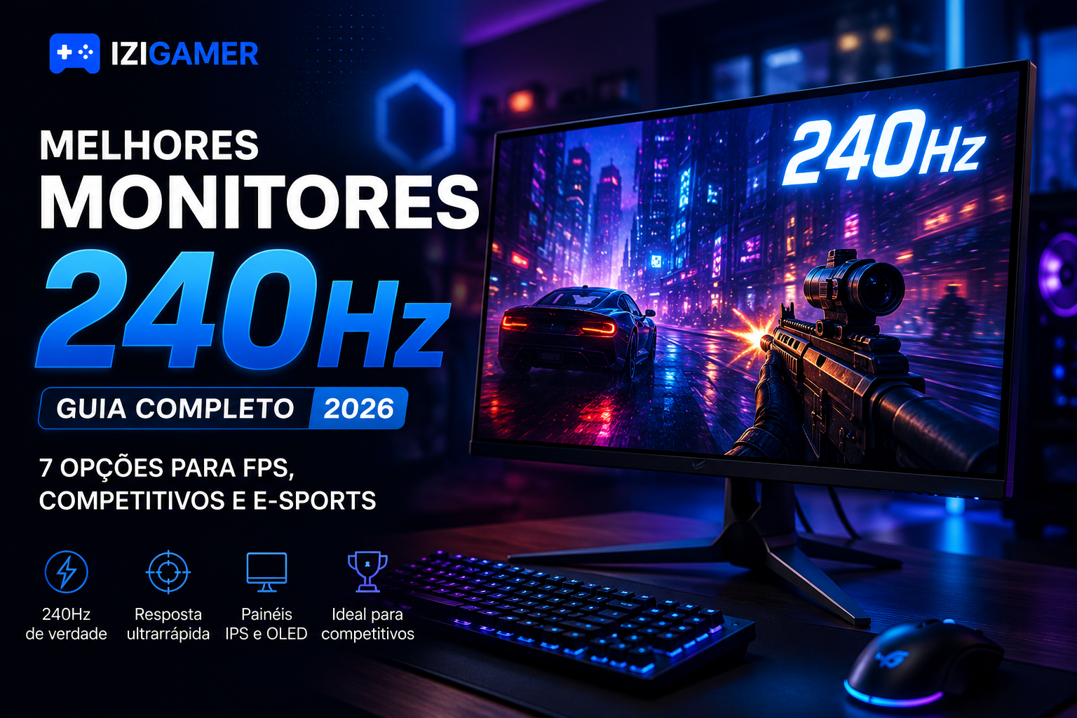 Melhor Monitor 240Hz em 2026: 7 Modelos para Comprar