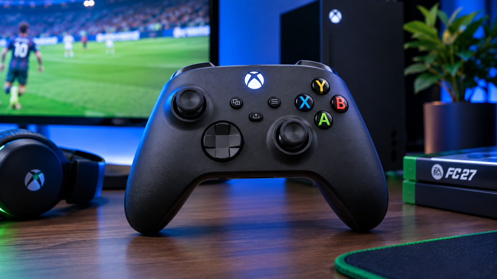 Controle para jogar EA FC 27 no Xbox e PC