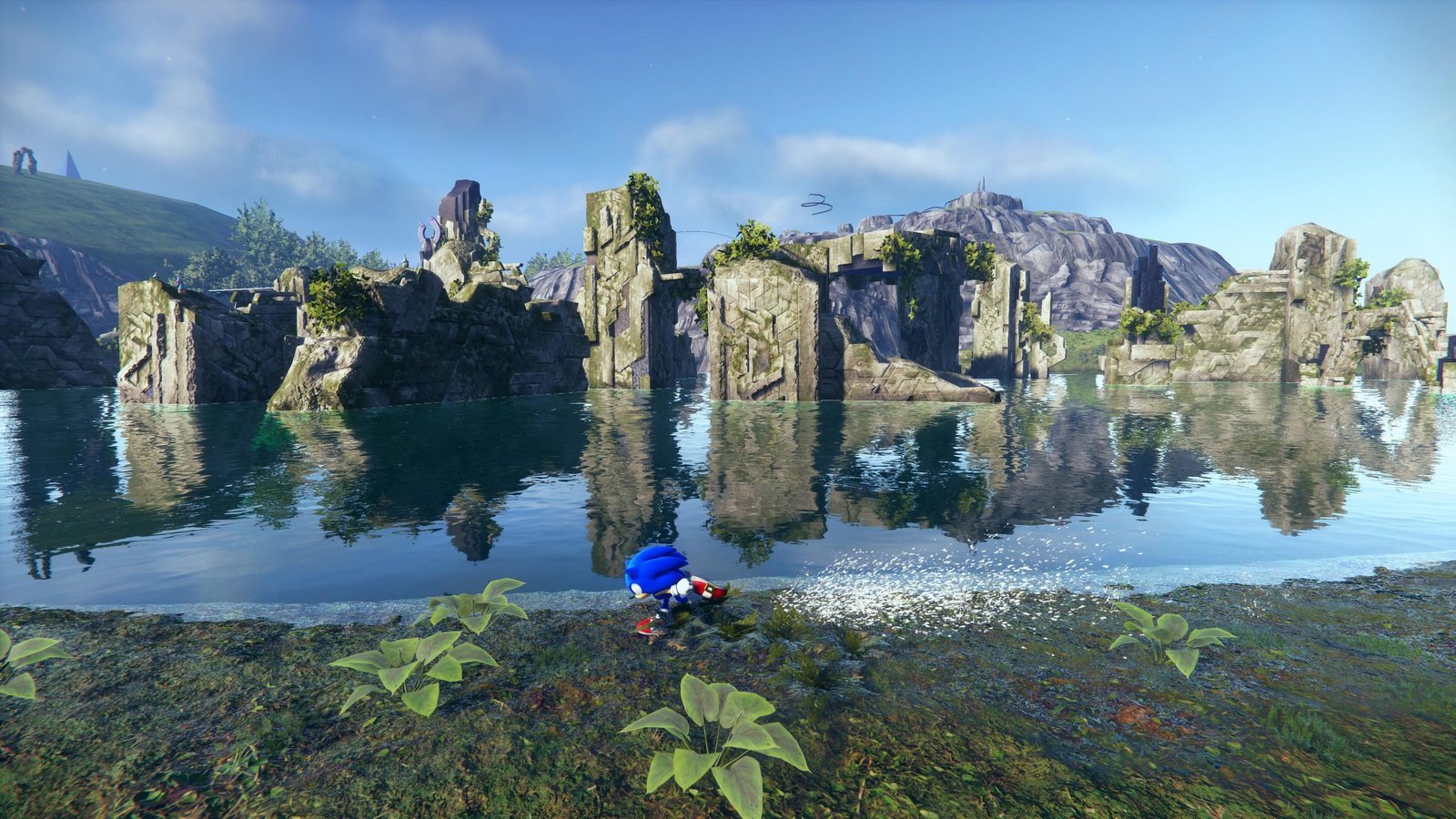 Classic Sonic e Modern Sonic em Sonic Generations
