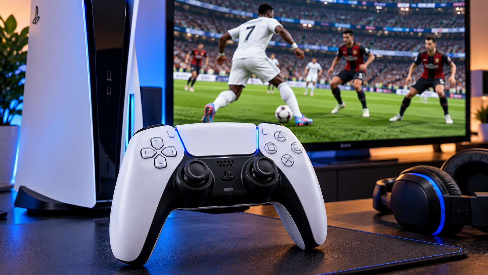 DualSense para jogar EA FC 27 no PlayStation 5